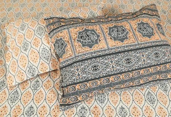 Orange_Cotton_Royal_Heritage_Empire_Double_Bedsheet_With_Pillow_Cover_108_X_108_Cm